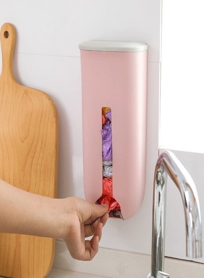siddhmurti Wall Hanging Extraction Garbage Bags Storage Box Kitchen Organizer Plastic Wall Mounted Rubbish Bag Container (Multi Color) - Image 2